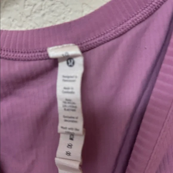 Lululemon Athletica womans lavender All Aligned Ribbed Midi Dress size 10 - Picture 4 of 6